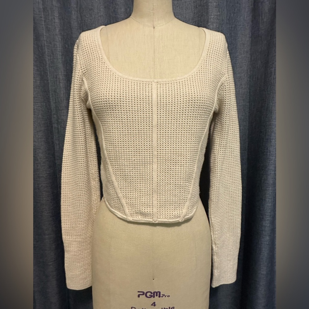 House of Harlow 1960 Beige Knit Top